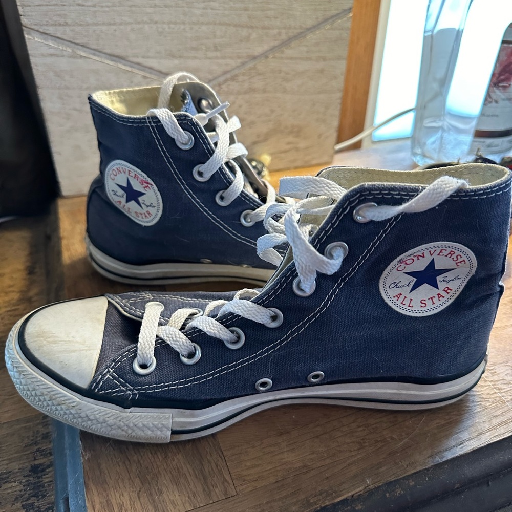 Navy Hightop Converse